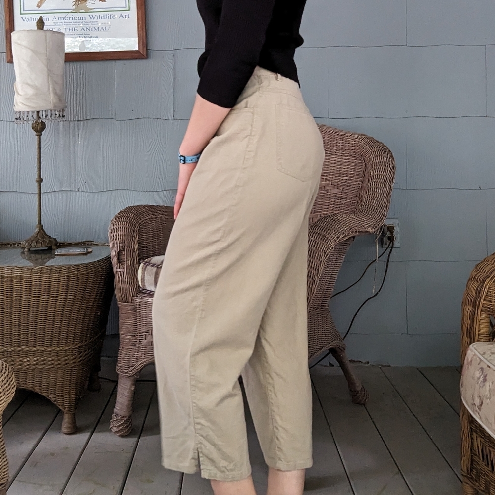 Tan Linen Slacks